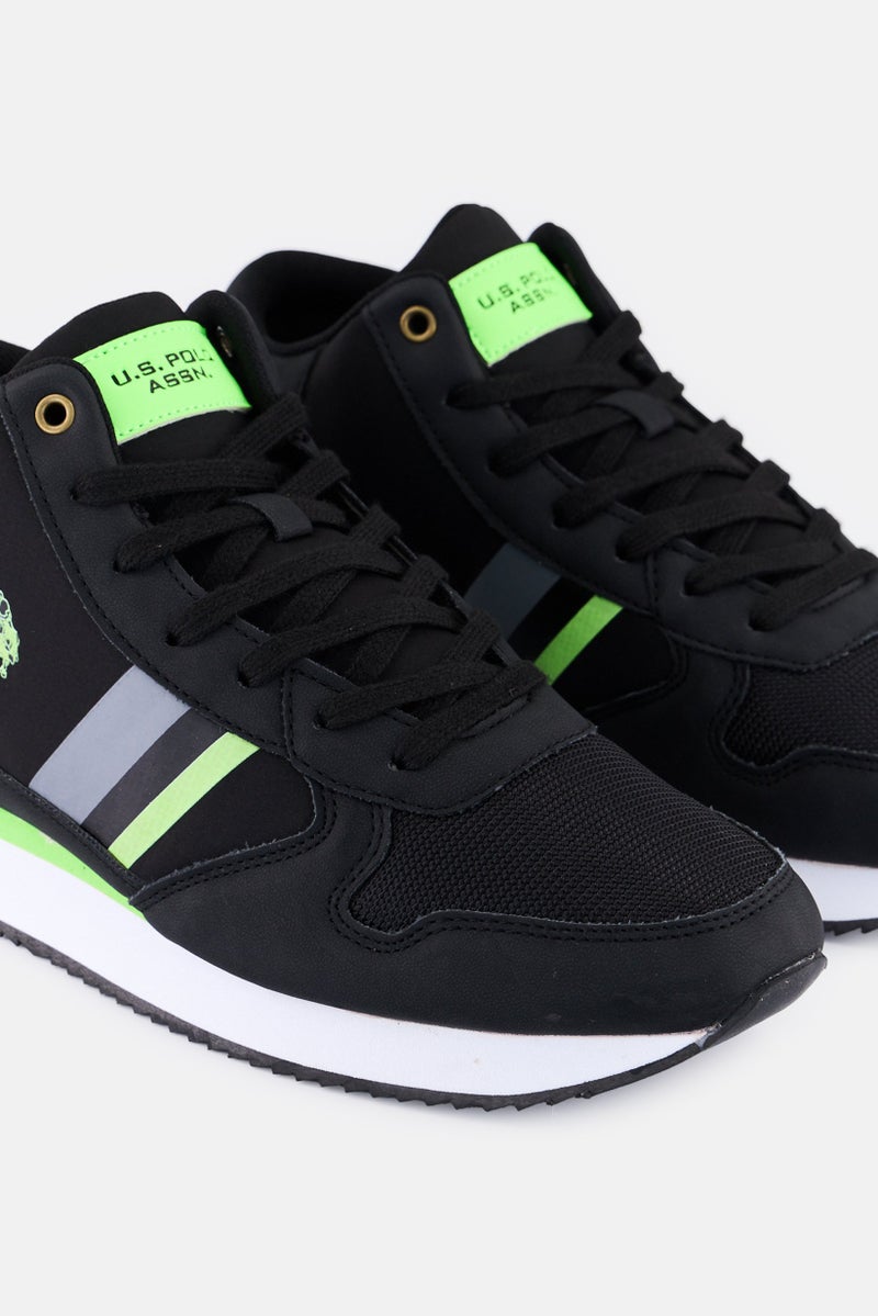 U.S. Polo Assn. Men Lace Up Casual Shoes, Black  - Image 4