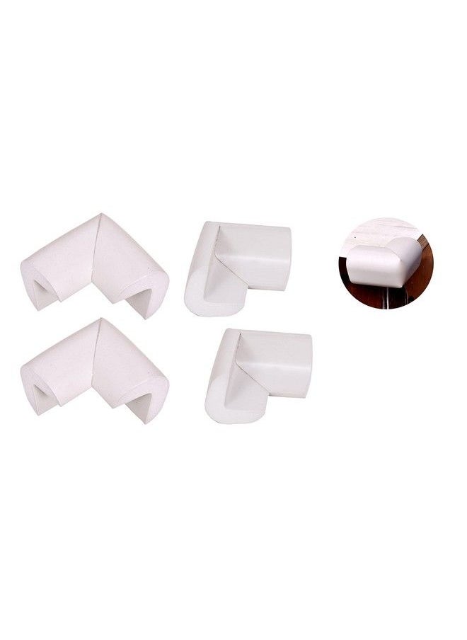 The Little Lookers Baby Proofing Lshaped Corner Guards ; Child Safety Edge Protectors ; Baby Safety Furniture Cushion Corner ; With Adhesive Tape For Babies Kids Children (Grey Pack Of 4)  - Image 1