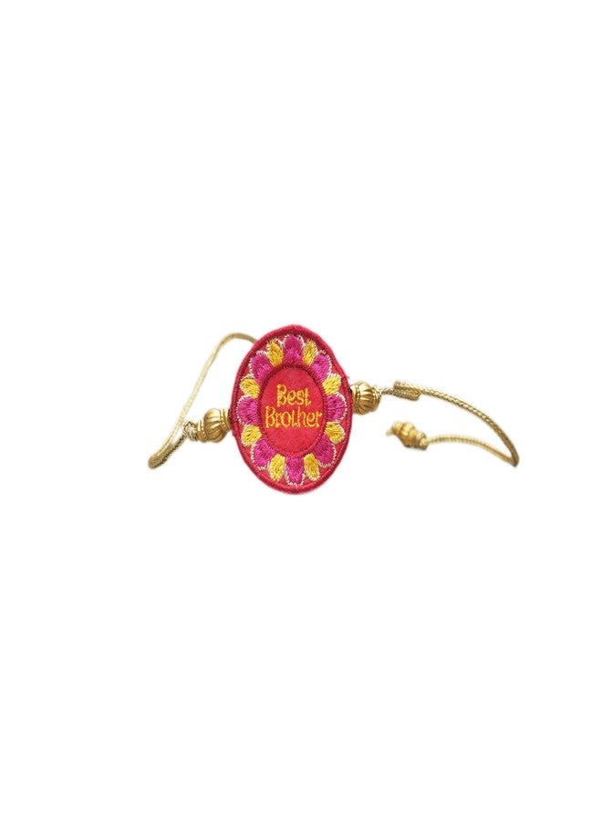 KOLOROBIA BEST BROTHER Adorable Embroidery Rakhi For Kids - Image 1