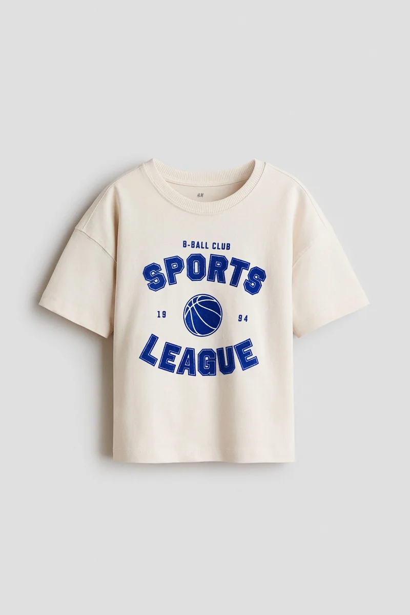H&M Oversized printed cotton T-shirt