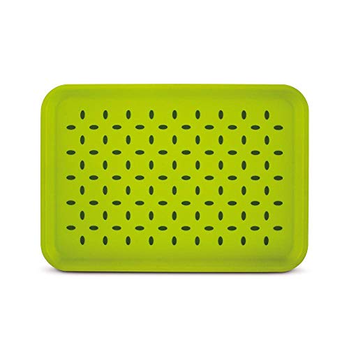 Freelance Anti Slip Serving Tray - 34 x 24 cm - Green - Non-Slip Rubber Surface, Break-Resistant - Versatile Anti Skid PP Plastic Kitchen & Dining/Coffee Table Trays for Breakfast/Food/Tea - Image 5