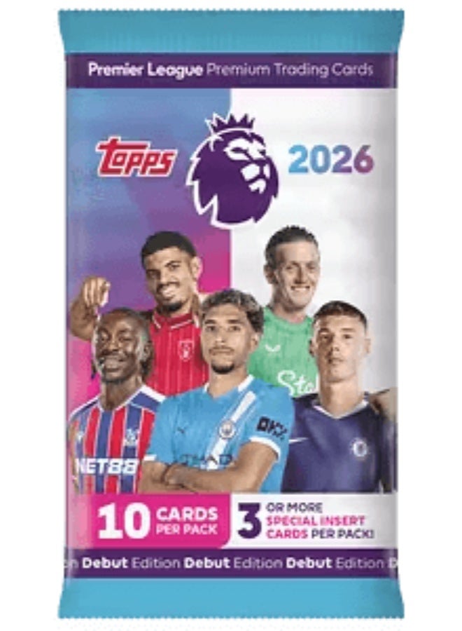 Topps Premier League 2026 – Single Pack (10 Cards) - Image 1