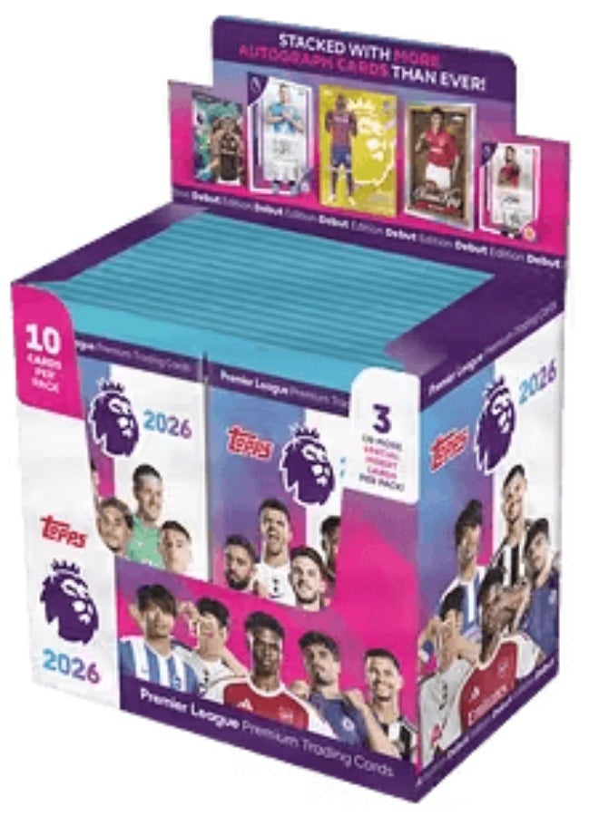 Topps Premier League 2026 – Single Pack (10 Cards) - Image 2
