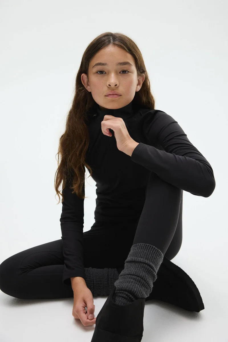H&M Fleece-lined sports top with SoftMove™
