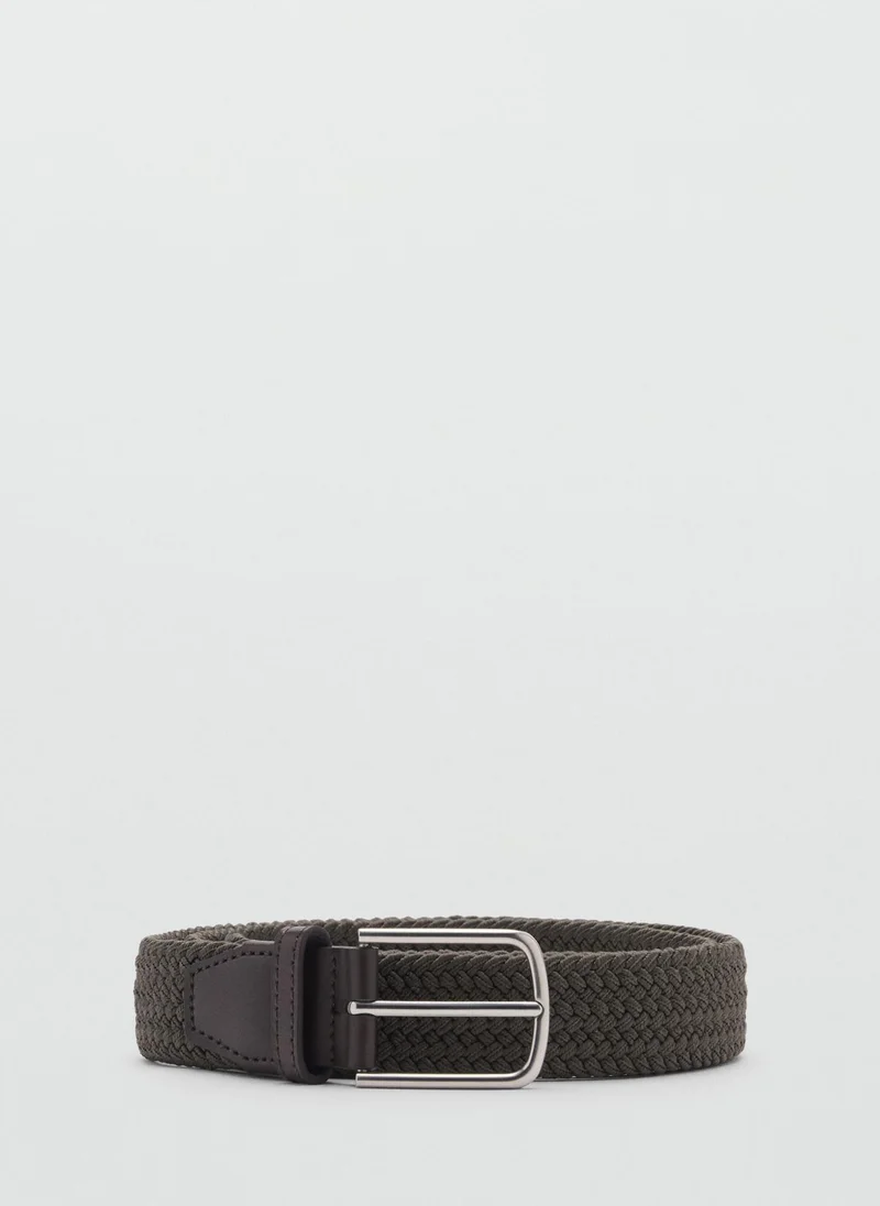 Mango Man Braided Elastic Allocated Hole Belt