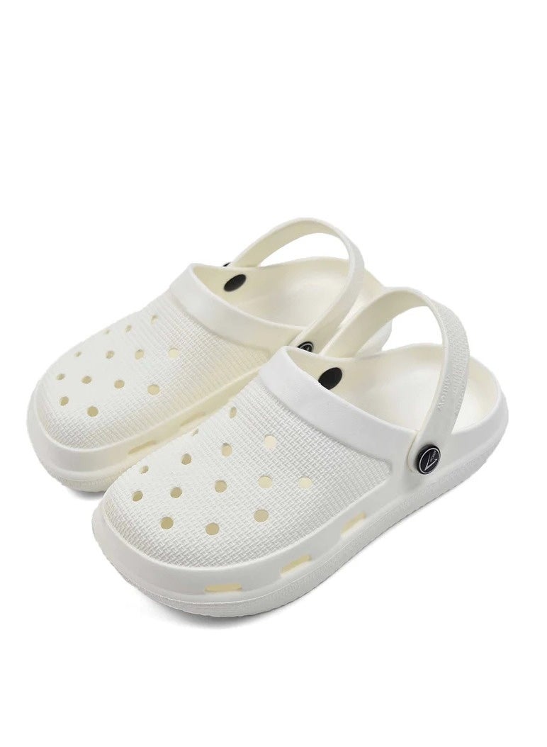 Capri Comfortable Clogs For Unisex In Unique Colors White - Image 1