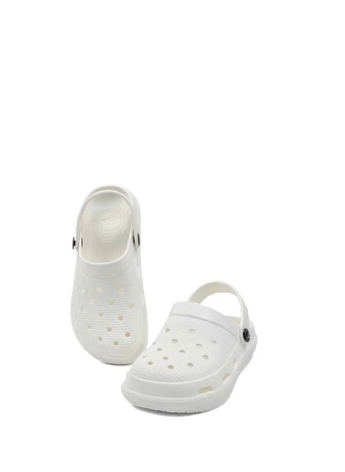 Capri Comfortable Clogs For Unisex In Unique Colors White - Image 3
