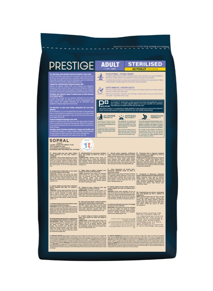 Pro nutrition Prestige Cat Adult Sterilised Chicken 2Kg - Image 2