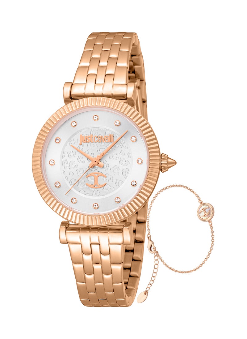 Just Cavalli - Women's Round Shape Stainless Steel Wrist Watch JC1L266M0045 - 32 Mm - Image 1