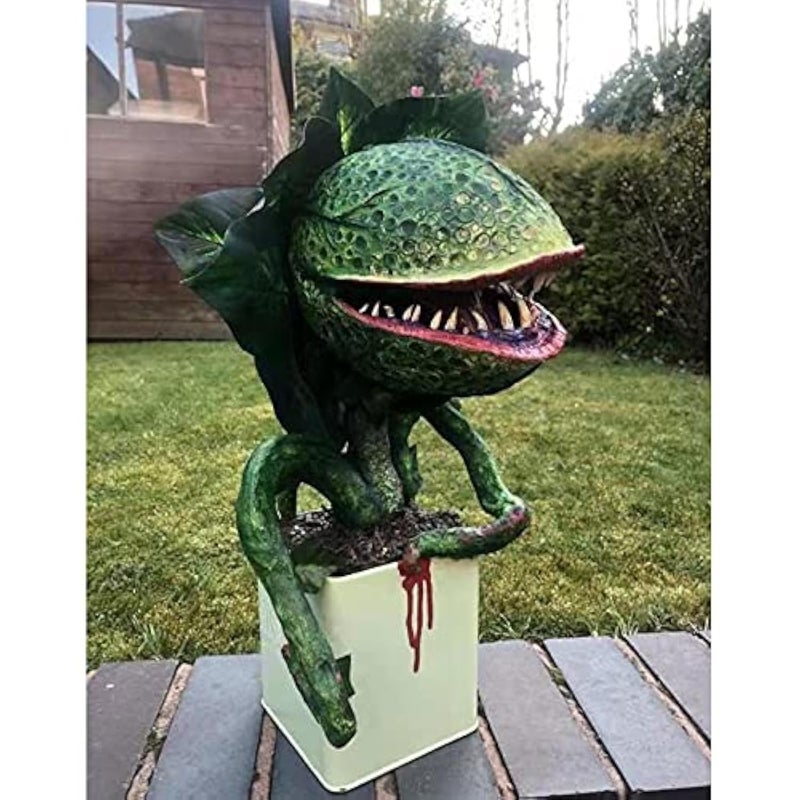 Aooxida Hestar Piranha Flower Replica Movie Prop Yard Resin Ornaments Little Shop of Horrors Halloween Decoration Outdoor Decoration
