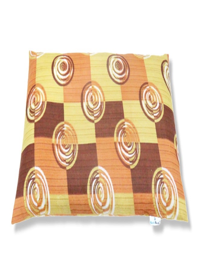 NutriBuck®Buckwheat Hulls Pillow |Pillow for Neck Pain | Shoulder Pain | Back Pain | Other Sleeping Problem (Rusty Orange - Multicolor) - Image 1