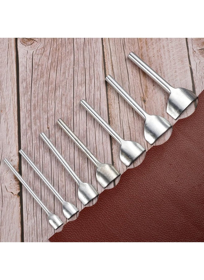 Caydo - 7 Pieces Leather Craft Tools Half-Round Punch Arc-Shaped Leather Edge Cutter Punch For Crafting Strap Belt, Wallet And Bag Diy Handwork 10-40Mm - Image 1