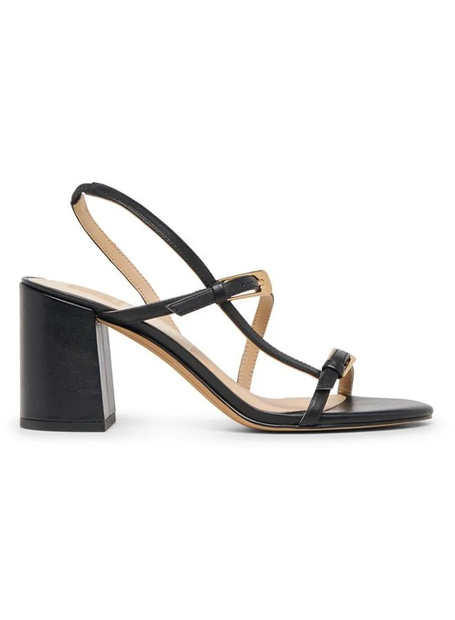 ستيف مادن Faye Women'S Black Heel Sandals