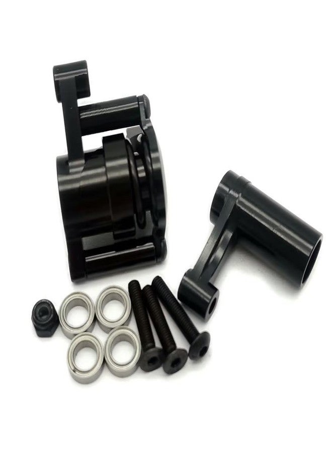 EPTNNASO Aluminum Steering Assembly Double Shear Steering Rack with Bearings Black for Axial 1/10 Yeti AX31122 - Image 4