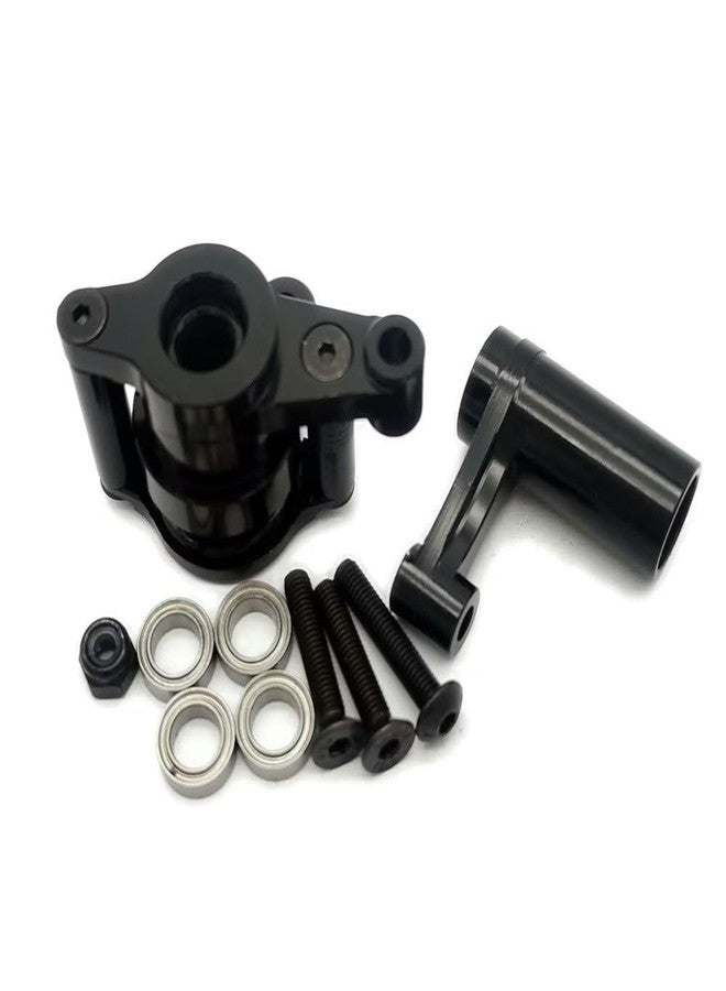 EPTNNASO Aluminum Steering Assembly Double Shear Steering Rack with Bearings Black for Axial 1/10 Yeti AX31122 - Image 3