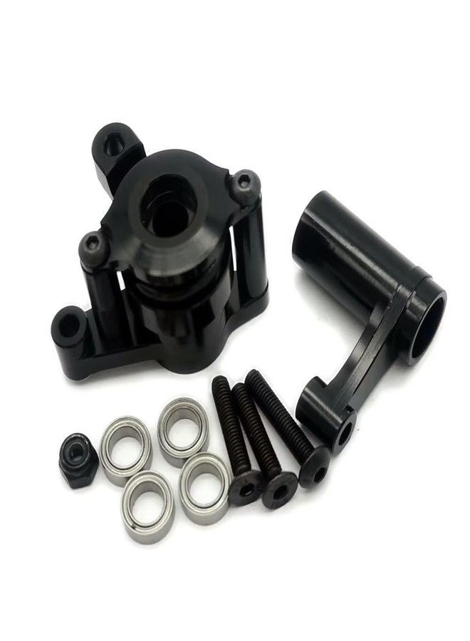 EPTNNASO Aluminum Steering Assembly Double Shear Steering Rack with Bearings Black for Axial 1/10 Yeti AX31122 - Image 1