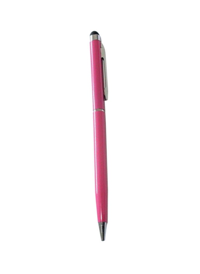 NIBEMINENT Aluminum 2-In-1 Ball Pen Touch Screen Stylus For iPhone 5S 5 6/6S Pink 