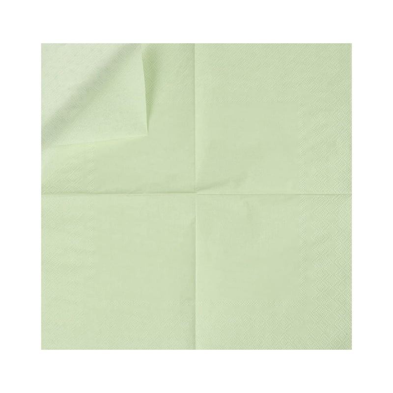 BEFORYOU 100 Pack Cocktail Napkin 2-Ply Dessert Napkins Folded 5 x 5 Inches Disposable Napkins for Dinner Wedding Birthday Party Bridal Anniversary Reception Event (100, Sage-Green) - Image 3