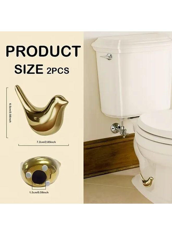 Black Toilet Bolt Cover 2pcs Ceramic Bathroom Decor Quick Install Kit Replacement Parts - Image 4