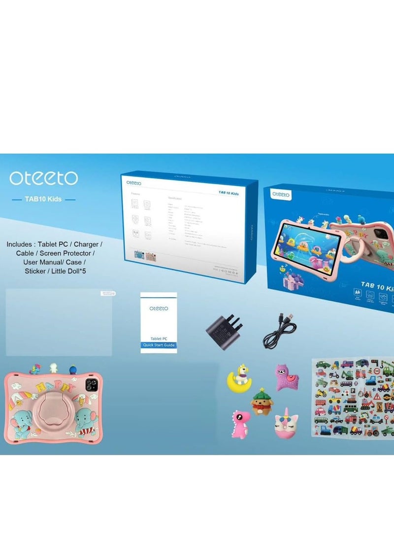 Oteeto - Oteeto Tab 10 Kids 10.1 Inch Display Tablet With 6GB RAM 128 GB ROM and 8000 mAh Battery (Red) - Image 1
