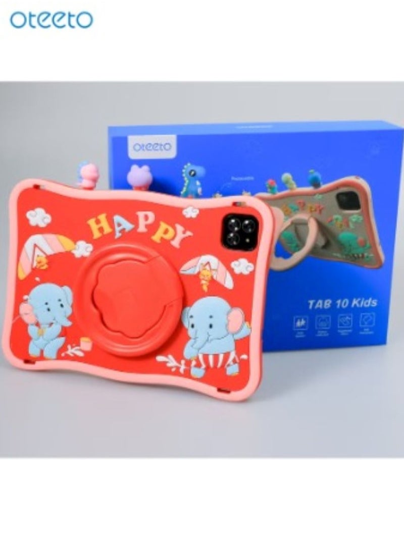 Oteeto - Oteeto Tab 10 Kids 10.1 Inch Display Tablet With 6GB RAM 128 GB ROM and 8000 mAh Battery (Red) - Image 1