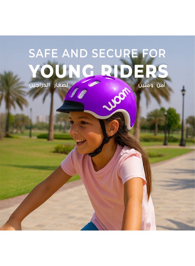Woom Bike Helmet – Bicycle Helmet for Kids – Lightweight In-Mold Protection – Extra Small Size – Purple Haze - Image 5