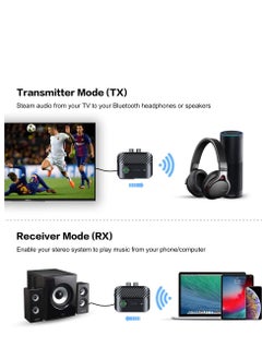 Bluetooth Transmitter Receiver, Bluetooth Transmitter Receiver with Display, V5.3 Bluetooth Receiver for Home Stereo/Headphones/Speakers/Home Theater/Tv/Low Latency - pzsku/Z4B4E3C479830765895F9Z/45/_/1730910954/88fbe143-daa7-46ff-b386-8d0b43fae0d8