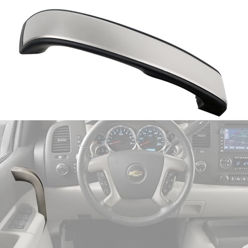 omoZone Interior Door Pull Handle Armrest Inside Grab Handle Front Left Driver Side Ebony Compatible with 2010-2014 Chevrolet Chevy Silverado GMC Sierra Replaces 25932417 - Image 4