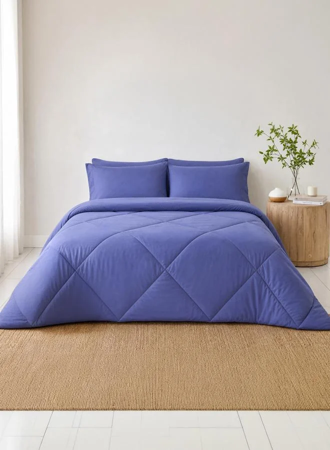 Styli 1-Piece Solid Comforter, Micro Fiber Single 90X100 Inches