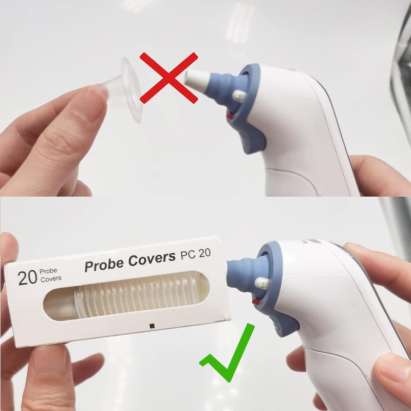 MOZEEDA 400pc-Ear Thermometer Probe Covers/Refill Caps/Lens Filters for All Braun Thermometers Models and Other Types of Digital Thermometers Disposable - Image 5