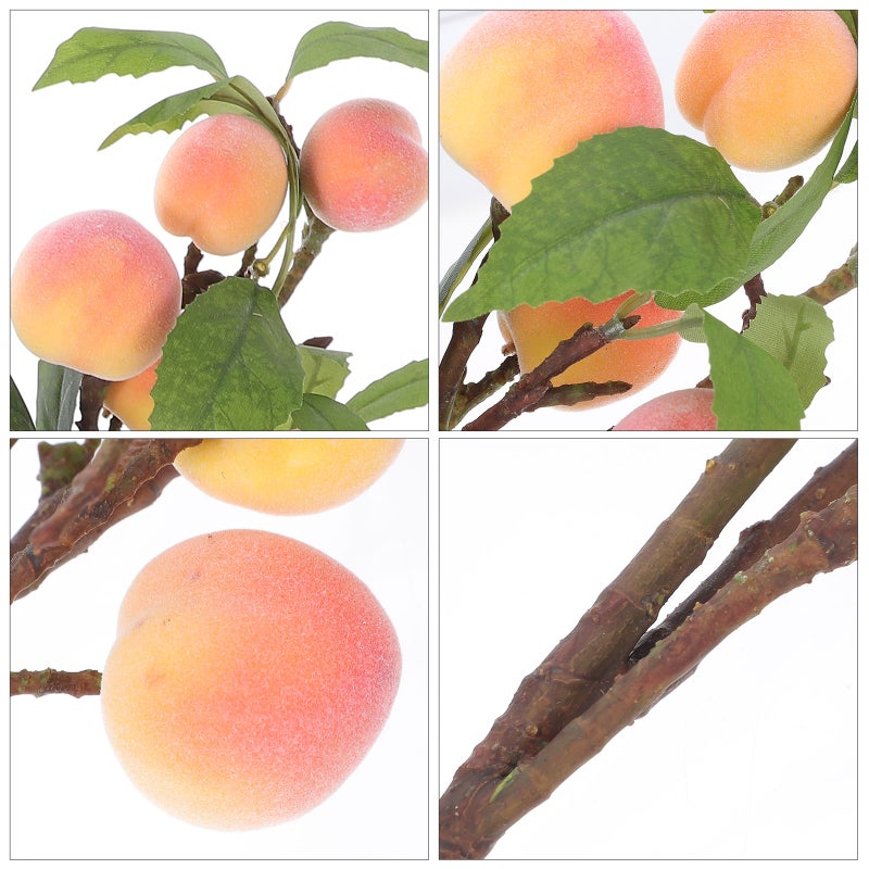 🏠 أغصان خوخ صناعية واقعية للزينة المنزلية متينة وطبيعية المظهر - Image 4