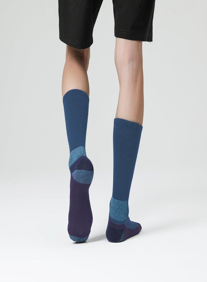 WANDER Merino Wool Socks Men 3 Pairs Cushioned Calf Boot Socks Moisturing Wicking Everyday Thermal Crew Socks - Image 4