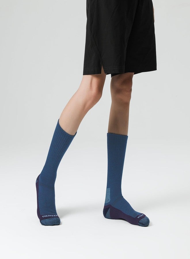WANDER Merino Wool Socks Men 3 Pairs Cushioned Calf Boot Socks Moisturing Wicking Everyday Thermal Crew Socks - Image 3