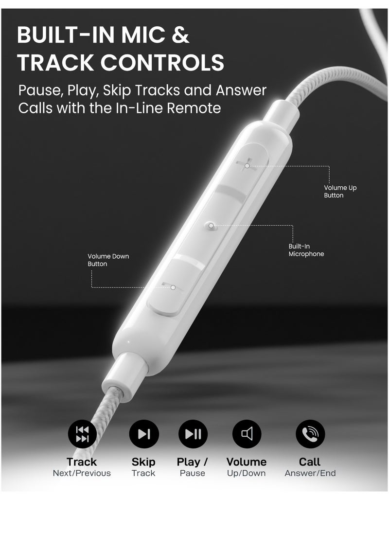 Remson - Remson Wired Mono Stereo Earphone USB Type-C Connector Headphone /Earphone/Earbud Hi-Fi with In-Line Remote Compatible for Samsung Galaxy S21 Ultra 5G S20 FE Note 20/10, iPad Pro 2018 and Mac Book. - Image 1
