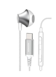 Remson Remson Wired Mono Stereo Earphone USB Type-C Connector Headphone /Earphone/Earbud Hi-Fi with In-Line Remote Compatible for Samsung Galaxy S21 Ultra 5G S20 FE Note 20/10, iPad Pro 2018 and Mac Book.  - Image 1