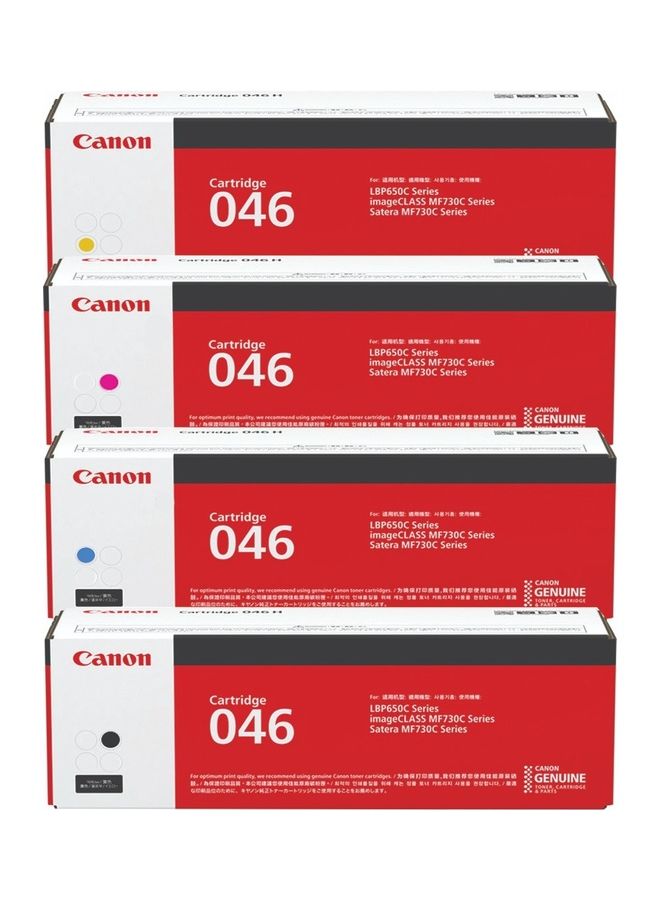 كانون مجموعة خراطيش حبر لطابعات آي-سينسيز من سلسلة LBP650 وMF730C طراز 046 متعدد الألوان - Image 1