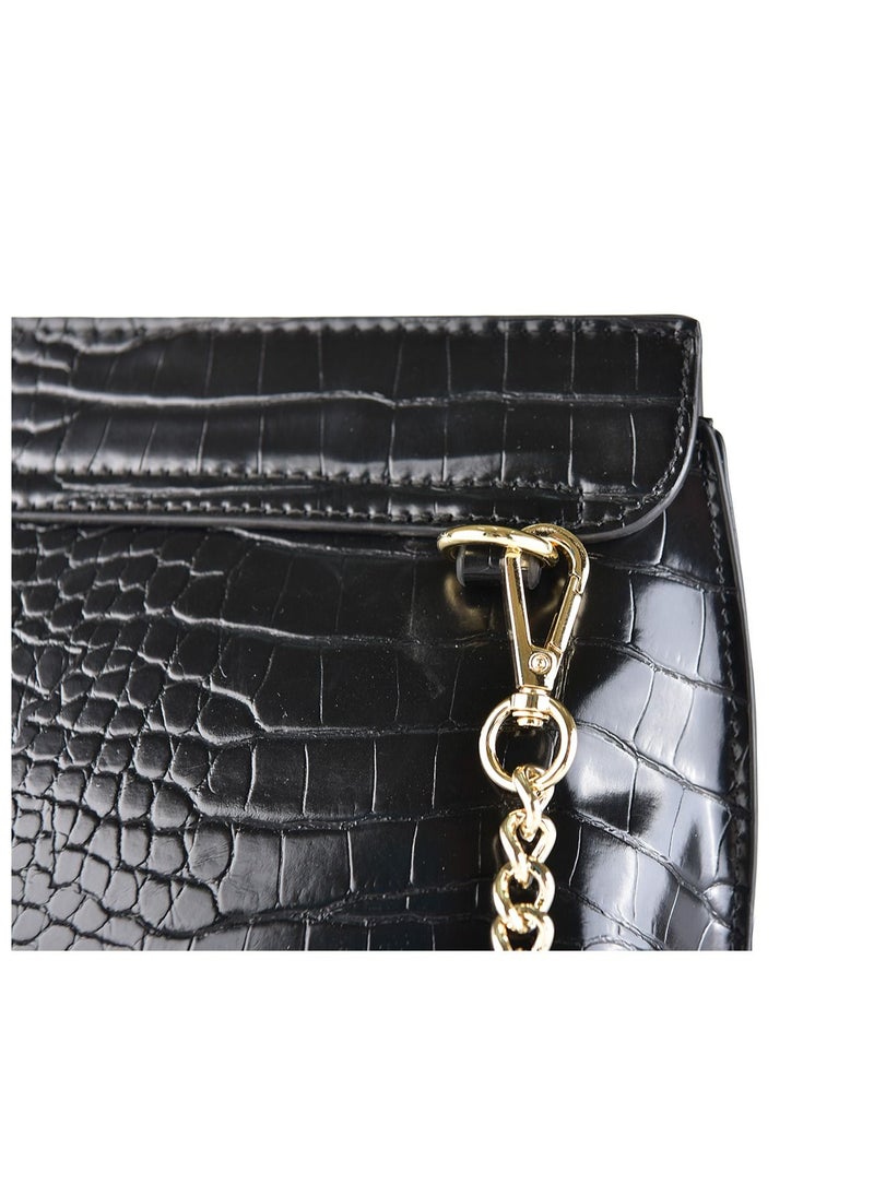 KANELLI - Leather hand bag for women from Kanelli , Black - Image 1