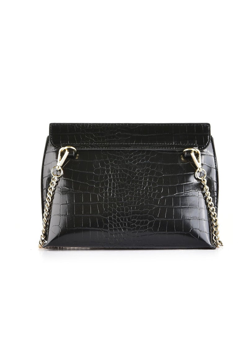 KANELLI - Leather hand bag for women from Kanelli , Black - Image 1