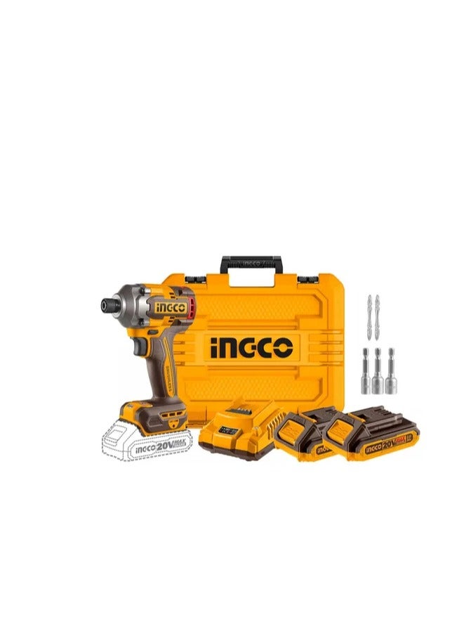 INGCO INGCO 20V Cordless Brushless Impact Driver – Model CIRLI2028 (285Nm Torque) - Image 5