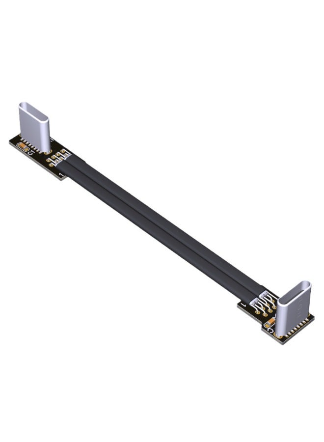 ADT-Link USB2.0 Flat Thin Type-C Charging Data Cable Core Cable With Shielding Support Large Current-Color:T2G-T2G-Length:35cm  - Image 5