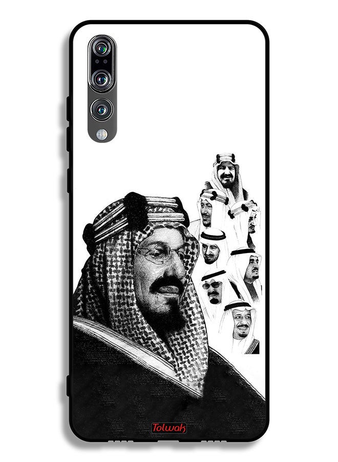 Tolwak Huawei P20 Pro Protective Case Cover Kings Of Saudi Arabia BW Poster Art - Image 2