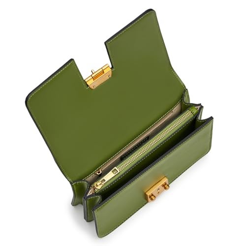Miraggio Scarlet Solid Crossbody Bag with Convertable Sling/Shoulder Chain for Women (Dark Green) - Image 4