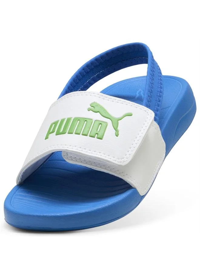 Puma PUMA White-Green Fruit-Racing Blue Popcat 20 Backstrap Kids' Sandals  | Best Price UAE