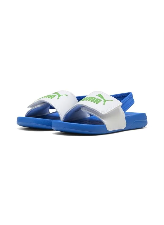 Puma PUMA White-Green Fruit-Racing Blue Popcat 20 Backstrap Kids' Sandals  | Best Price UAE