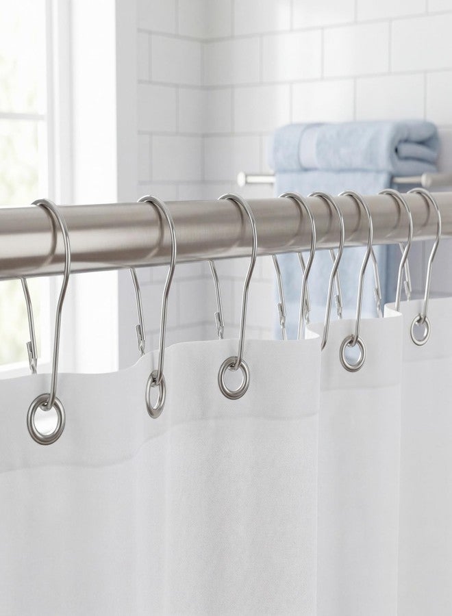 Lyellfe 200 Pieces Shower Curtain Hooks, Rust-Proof Metal Bathroom Curtain Rings for Bathroom Shower Rods Curtains - Image 5