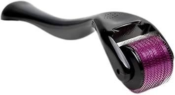 Derma Roller 10mm Micro Needling Roller for Men and Women Facial Roller for Beard Growth Scar Removal and Facial Skin Care Hair Growth Stimulator Pink - Image 1