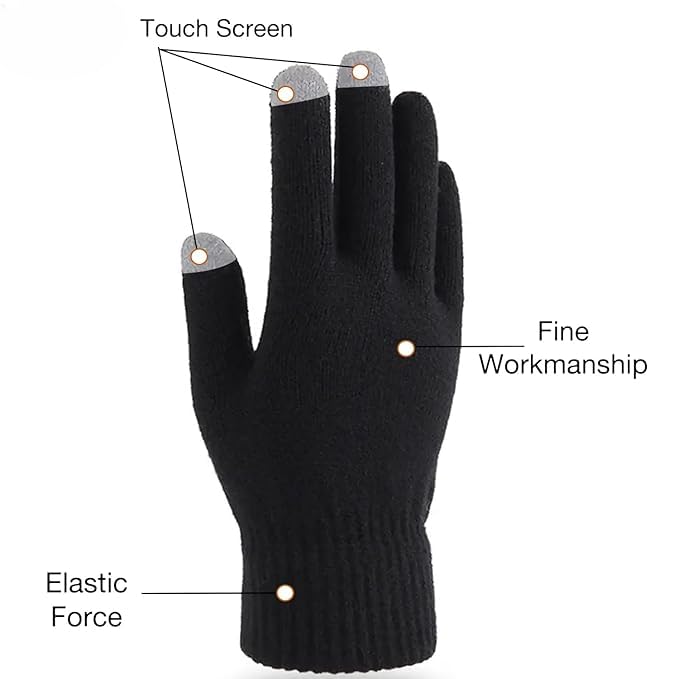 perpetual Touchscreen Bike Riding Glove for Winter, Unisex Gloves Protect from Colder Whether While Motorbike Riding (1 Pair) - Image 2