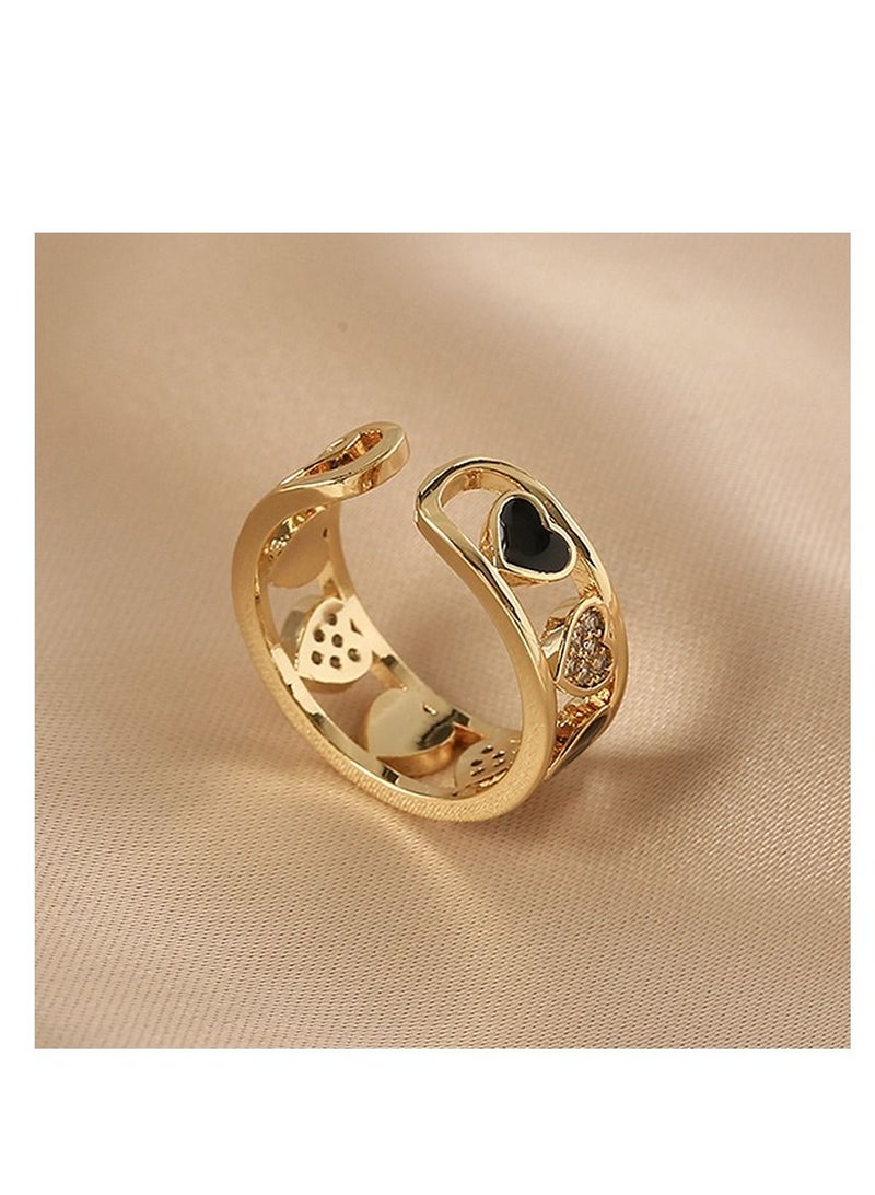 Versatile Drop Glaze Geometric Ring