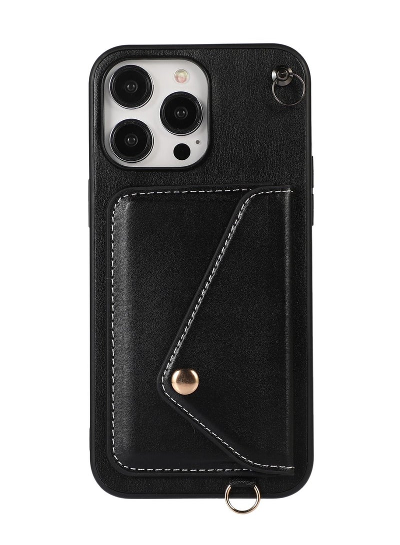 Suteni Back Cover Leather Protective Wallet Mobile Phone Case for iPhone - Image 1