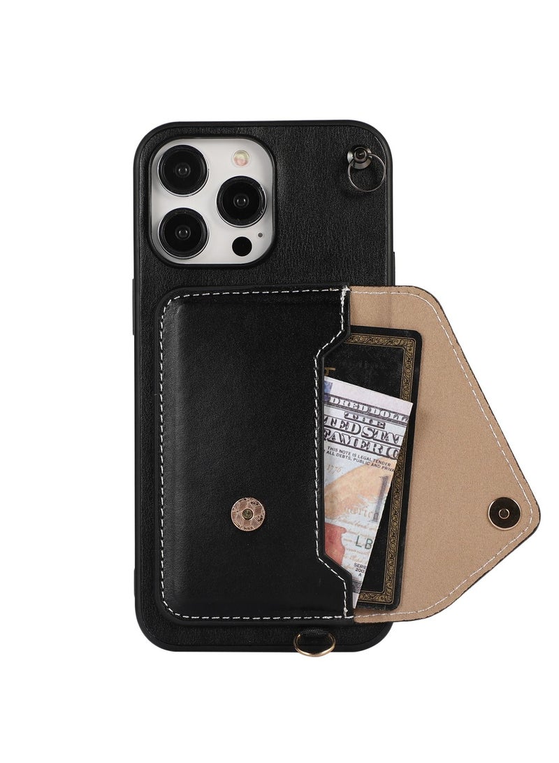 Suteni Back Cover Leather Protective Wallet Mobile Phone Case for iPhone - Image 3